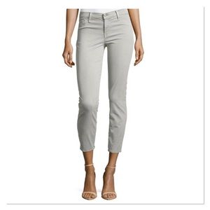 J Brand Grey Skinny Capri/Cropped Jeans