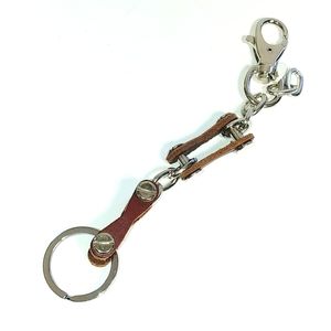 Leather keychain men's  NWT