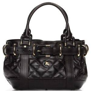 Burberry Medium Prorsum Black Calfskin Quilted Baby Beaton Bag