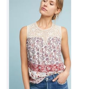 Anthropologie Maeve Laced Eleanor Blouse