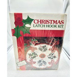 Vintage ADCO Creation Christmas Tree Skirt Latch Hook Kit New Sealed