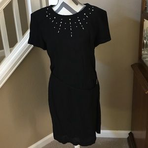 Scarlett Black Dress with side drape