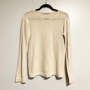 T Alexander Wang Chain Knit Rolled Hem Relaxed Pullover Sweater Sweater Size S