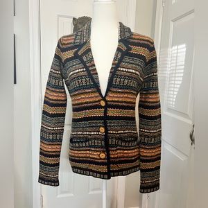 Anthropology Sparrow Fair Isles blazer cardigan