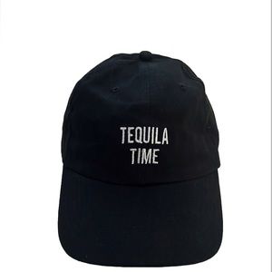 Tequila Time Tequila cazaoores 100% Agave Black adjustable Hat