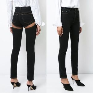 Y/Project Back Cut Out Skinny Jeans *Black* Sz S