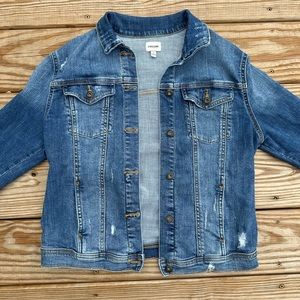 Sneak Peek blue denim jacket, size large, fits like a medium