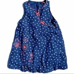 Orchestra France Kids Bubble Hem Dot Dress Floral Size 24M