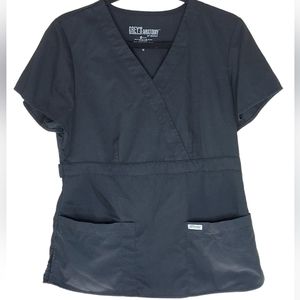 Grey's Anatomy by Barco Size Medium Riley Scrub Top Black