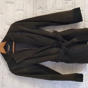 Express Leather Trench Coat