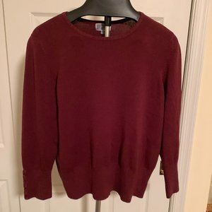 JM Collection Burgundy sweater