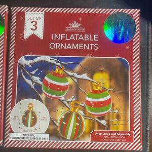 NWOT TWO SETS OF Christmas ornaments