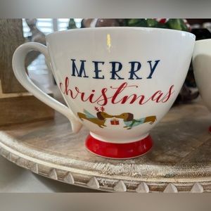 Merry Christmas DACHSHUND mug from Cooksmart England