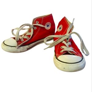 CONVERSE Red High Top Sneakers