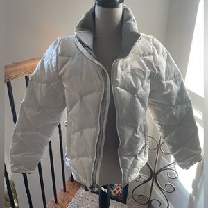 The North Face 550 Goose Down White Jacket XS/TP