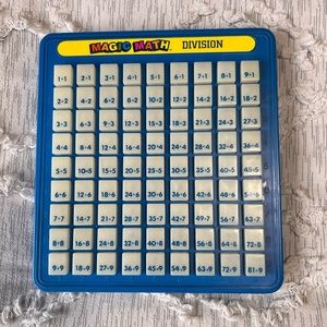 Vintage Magic Math Machine DIVISION Learn Educational Tutor Study Tool 1993