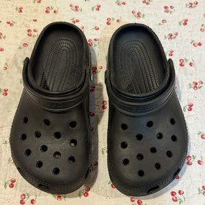 Crocs! Navy blue! Size J2.