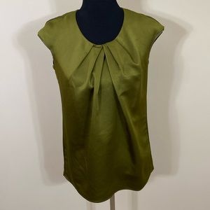 Cap sleeve satin top