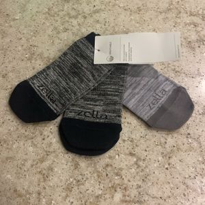 NWT Zella 3-Pack Low Cut Breathable Socks