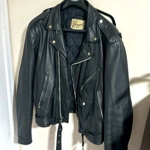 Bermans vintage leather jacket size 52(xl)