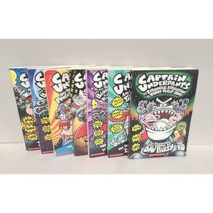 Lot Of 7 Captain Underpants Books