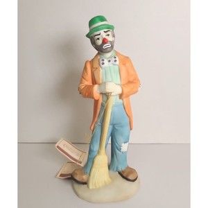 Vintage Flambro Collection Emmett Kelly Jr. Hobo Clown 1984