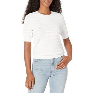 Rebecca Taylor Women's Technical Lace Sweater - Optic White S