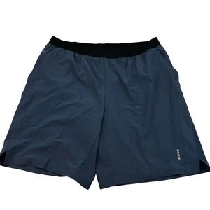 Skora Blue Lined Pull On Shorts Size XL