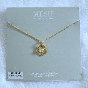 ✨️HP✨️ MESH Dainty Disc📀 Pendant Necklace - NIB