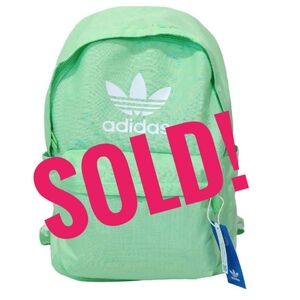 Adidas Adicolor Unisex Backpack NEW Glory Mint Color