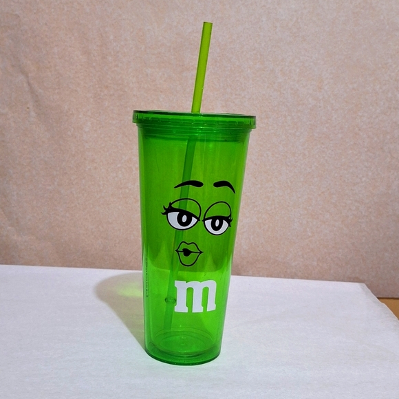 Green M&M's Tumbler - Picture 1 of 3