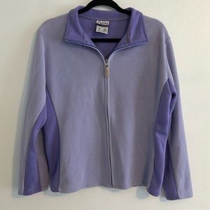 Curves Purple Zip Sweatshirt