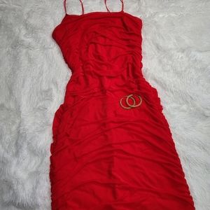 Rosevelver 2XL Red Scrunchie Dress