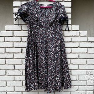 NWT Unique Vintage Midi Dress in Multicolor Floral - Size 2X