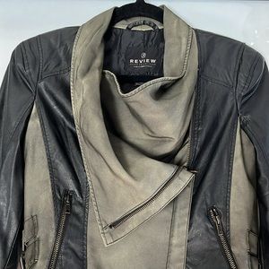 REVIEW FOLD DOWN COLLAR JACKET