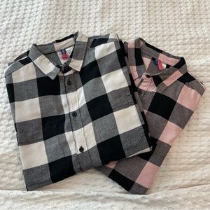 Divided from H&M 2 Men’s Plaid Flannel Shirts Size Medium Gently Used