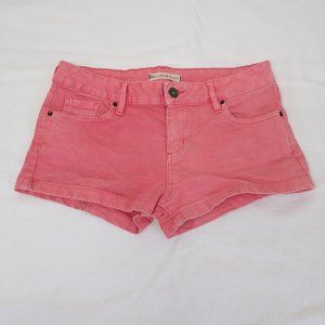 Bullhead Black Shorts Women's Size 9 Hot Pink Great Hot Weather Must Have EUC