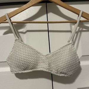 Aerie White Bikini Top