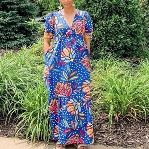 Tabitha brown x Target Printed Maxi Dress Size 8