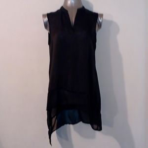 VERSONA M Silk and Sheer Top