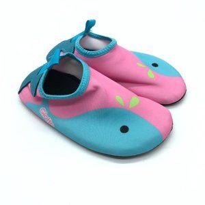 Giotto Toddler Girls Water Shoes Slip On Whale Blue Pink Size 26/27 US 8/8.5