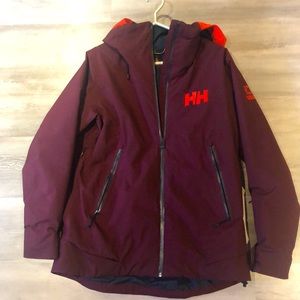 Helly Hansen burgundy windbreaker size 8