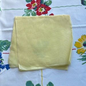 Vintage organdy (ca 1950's), yellow fabric, 36" wide, 17" long