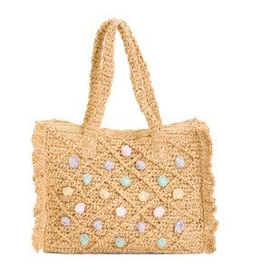 BTB LOS ANGELES Natural/pastel/rainbow Cheri Tote