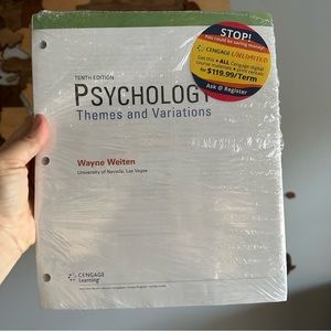 PSYCHOLOGY: Themes and Variations 10th Edition Loose Leaf Textbook Book New