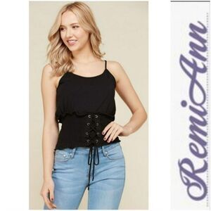 CORSET WAIST CAMI TOP