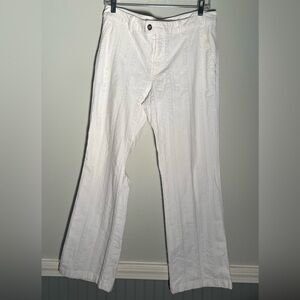 Rosner Stripe Textured Jeans White Size 7/8