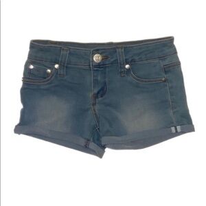 Tractor Ladies Women's Light Blue Mini Denim Jeans Short Size 8, NWOT