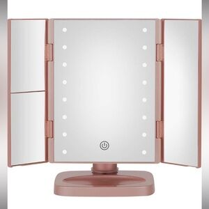 NWT Conair True Glow LED Mirror in Rose Gold