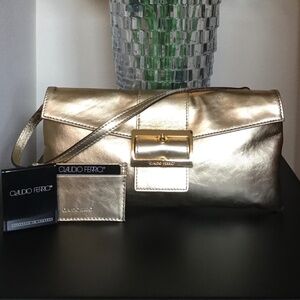 Vintage Leather Claudio Ferrici Night Out Bag